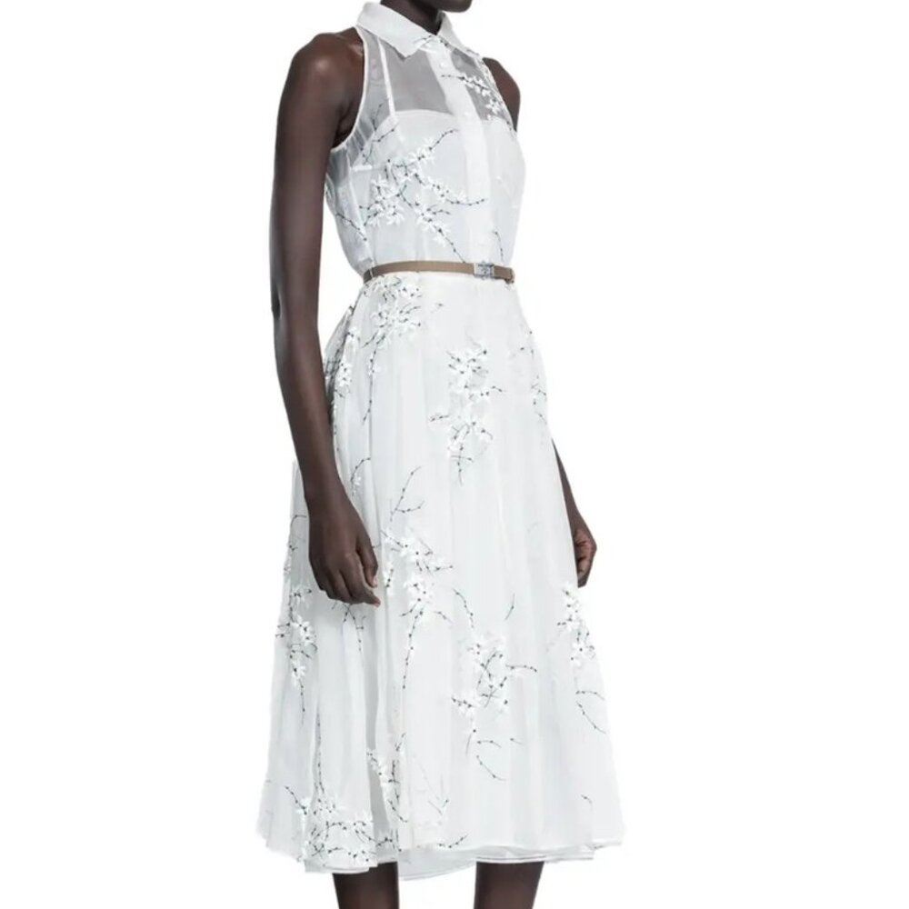Prada Embroidered organza dress